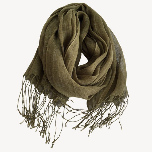 Pure Linen Summer Scarf | 9 colors