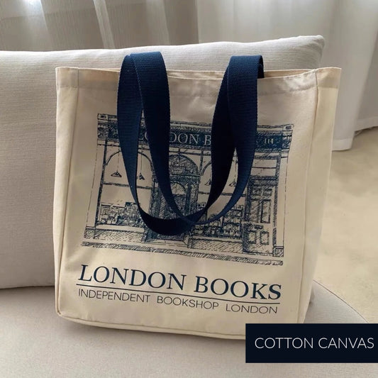 Large canvas shopper bag | Crafted from durable canvas,