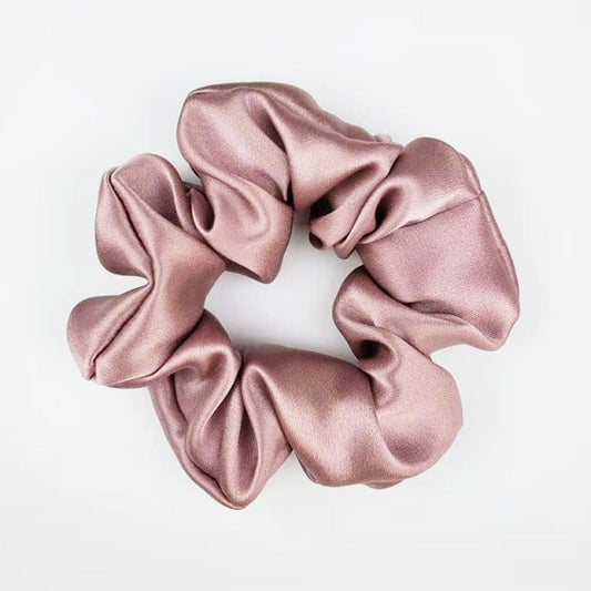 Dusty Rose Pure Silk scrunchies | Shop Canadian silk Scrunchies 